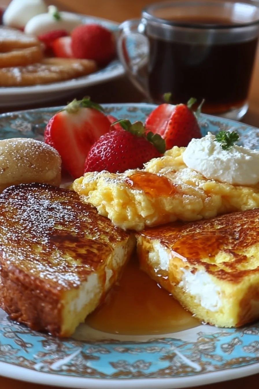 Easy Mother's Day Brunch Recipes 2 A beautiful spread of easy Mother's Day brunch recipes including fresh fruits, pastries, and flowers.