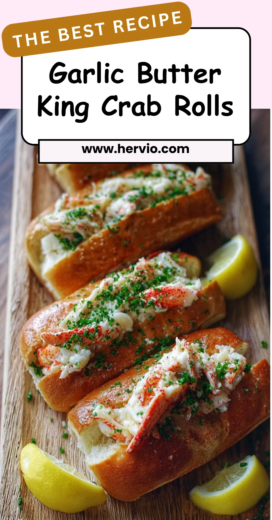 Garlic Butter King Crab Rolls