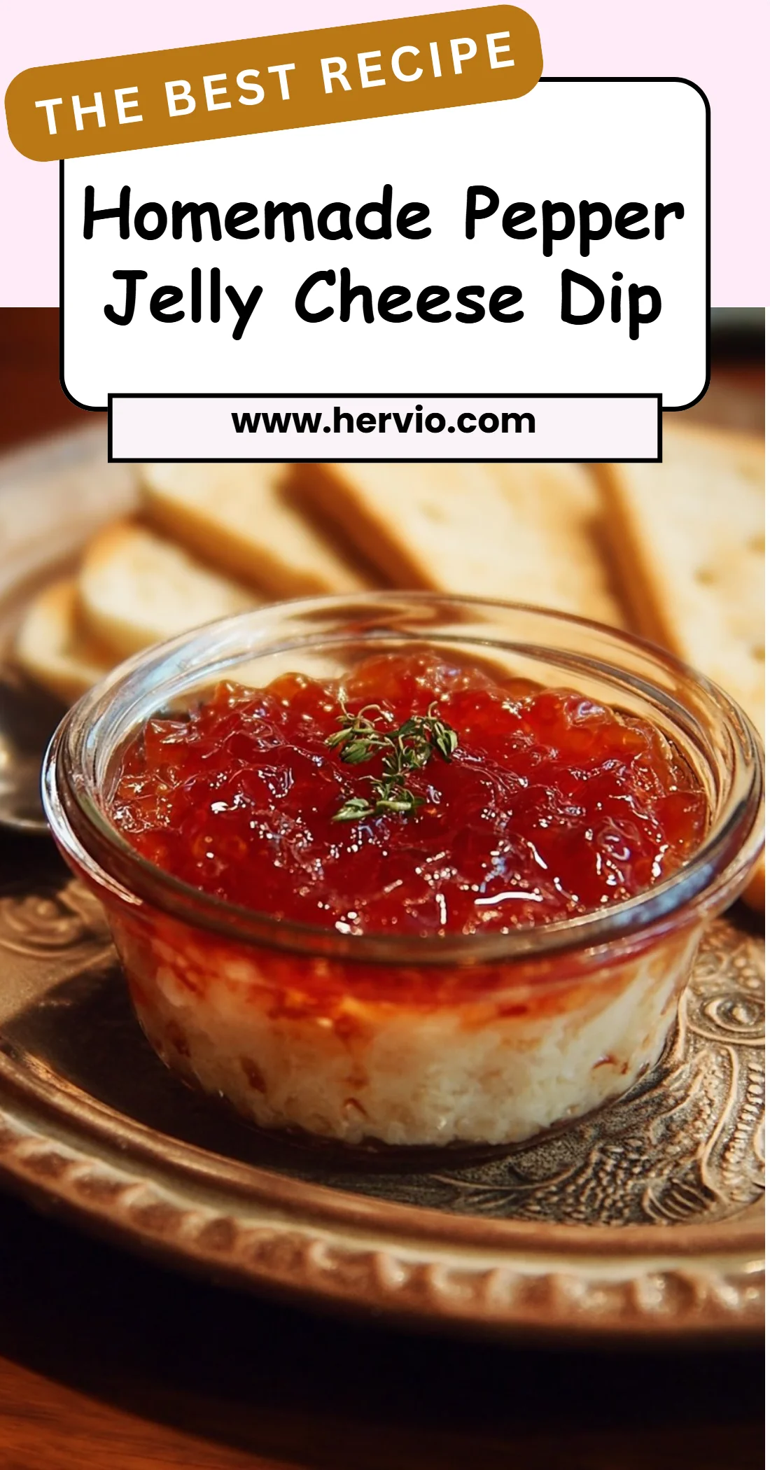 Homemade Pepper Jelly Cheese Dip