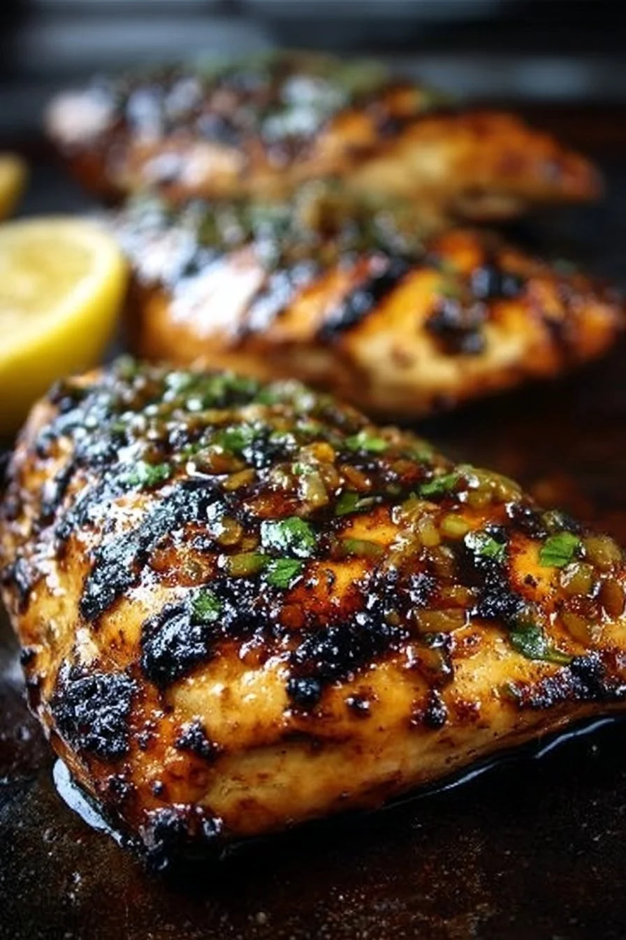 Key West Grilled Chicken 2 Delicious Key West grilled chicken served with tropical sides