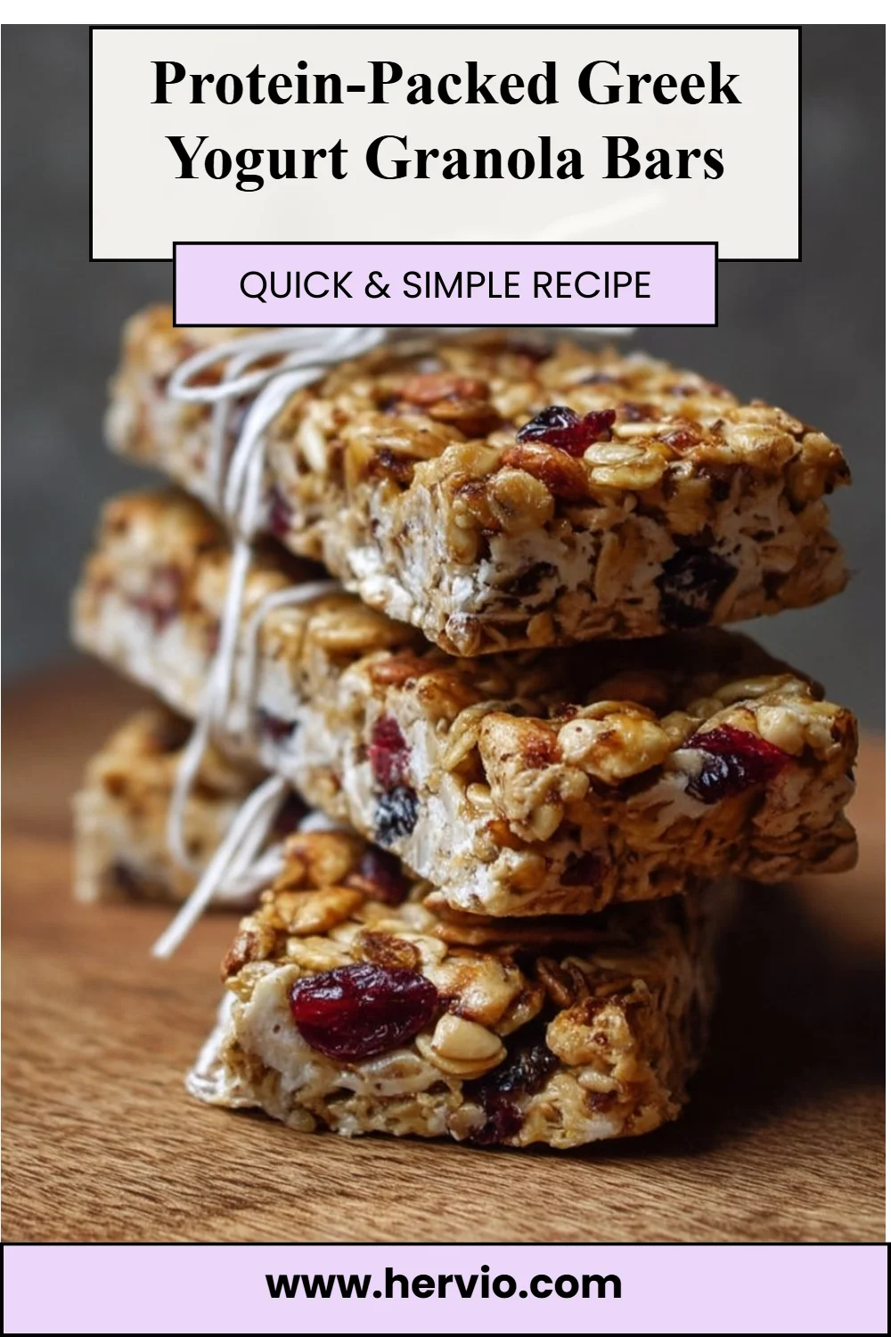 Protein-Packed Greek Yogurt Granola Bars