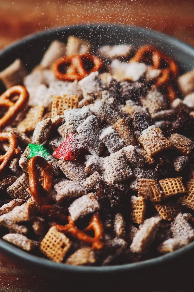 Delicious Reindeer Chow for pets, perfect for festive celebrations and healthy nutrition.