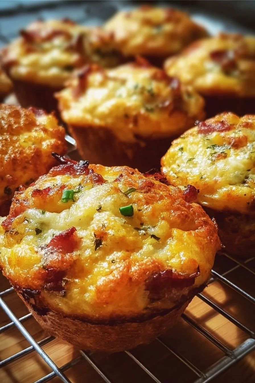 Savory breakfast muffins baked with herbs and cheese for a delicious morning treat