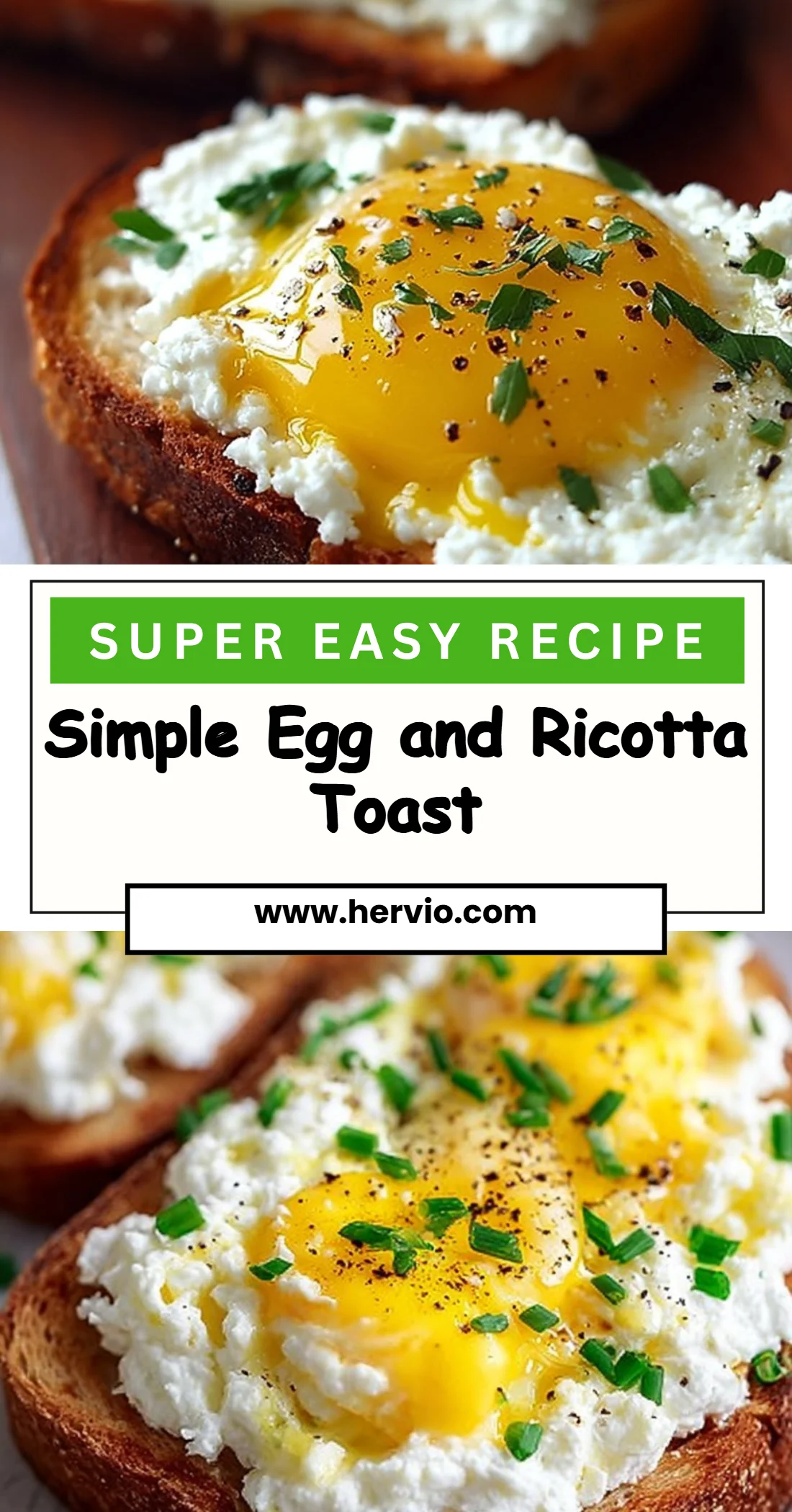 Simple Egg and Ricotta Toast