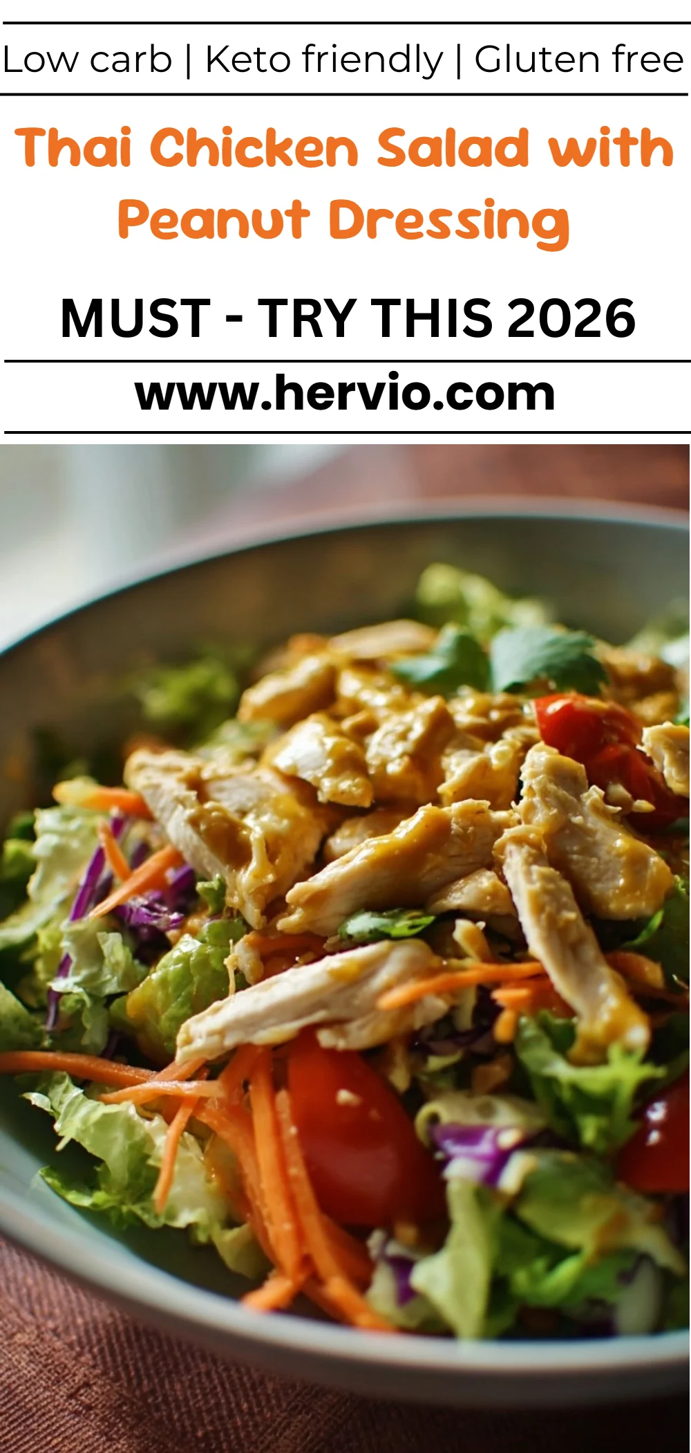 Thai Chicken Salad with Peanut Dressing