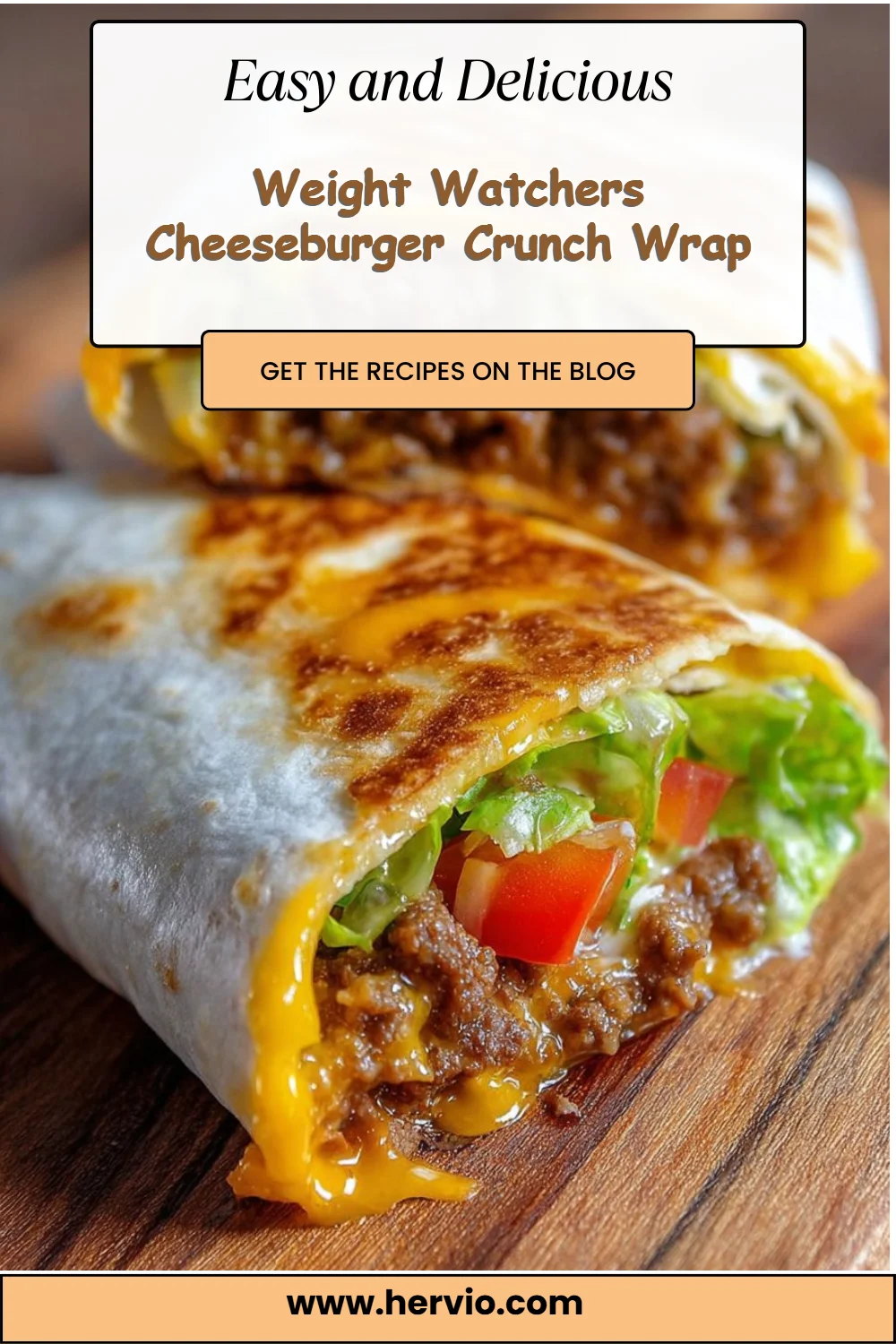 Weight Watchers Cheeseburger Crunch Wrap